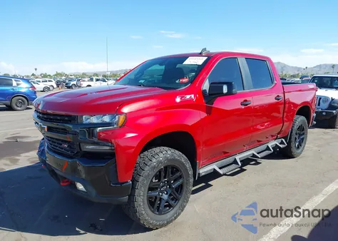 2021 Chevrolet Silverado 1500 4Wd Short Bed Lt Trail Boss z USA, uszkodzony, nr VIN 1GCPYFEL7MZ312105